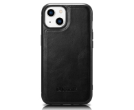 Etui / obudowa na smartfona iCarer Leather Oil Wax do iPhone 14 Plus czarny